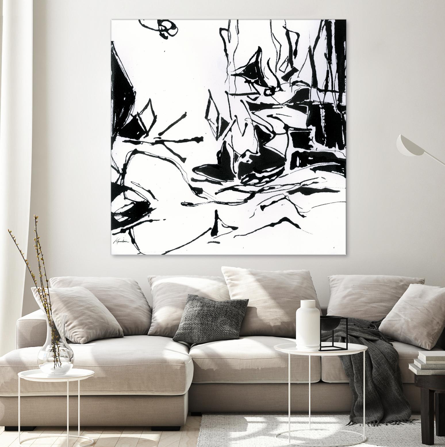 Black 6 by Diane Lambin on GIANT ART - white abstract