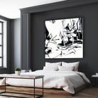 Black 6 by Diane Lambin on GIANT ART - white abstract