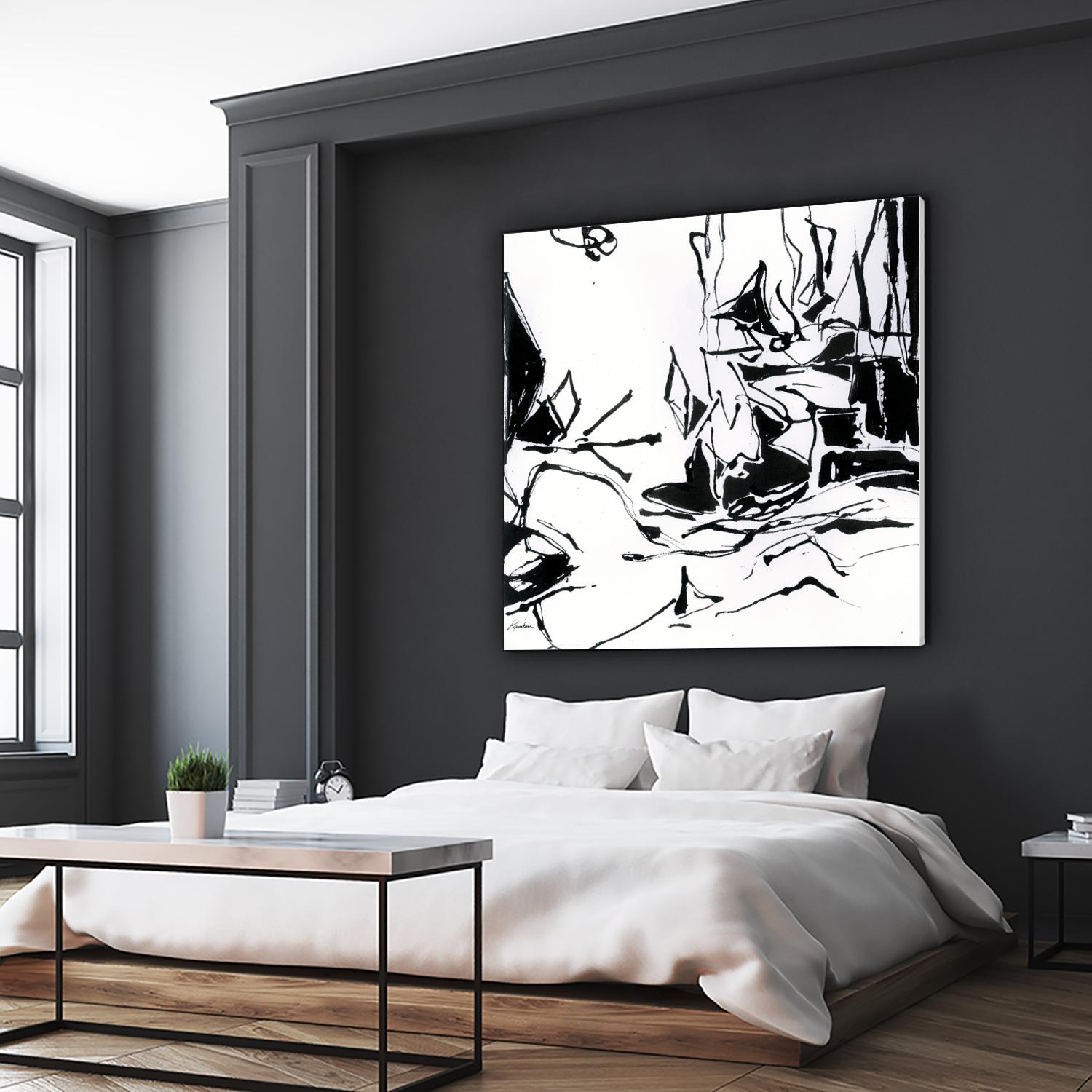 Black 6 by Diane Lambin on GIANT ART - white abstract