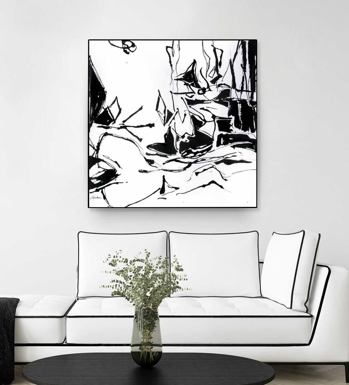 Black 6 by Diane Lambin on GIANT ART - white abstract
