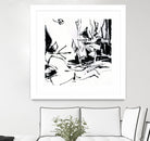 Black 6 by Diane Lambin on GIANT ART - white abstract