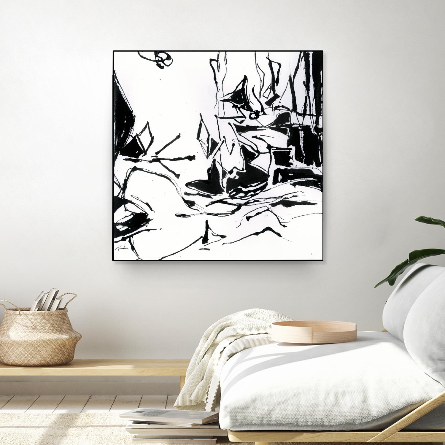 Black 6 by Diane Lambin on GIANT ART - white abstract