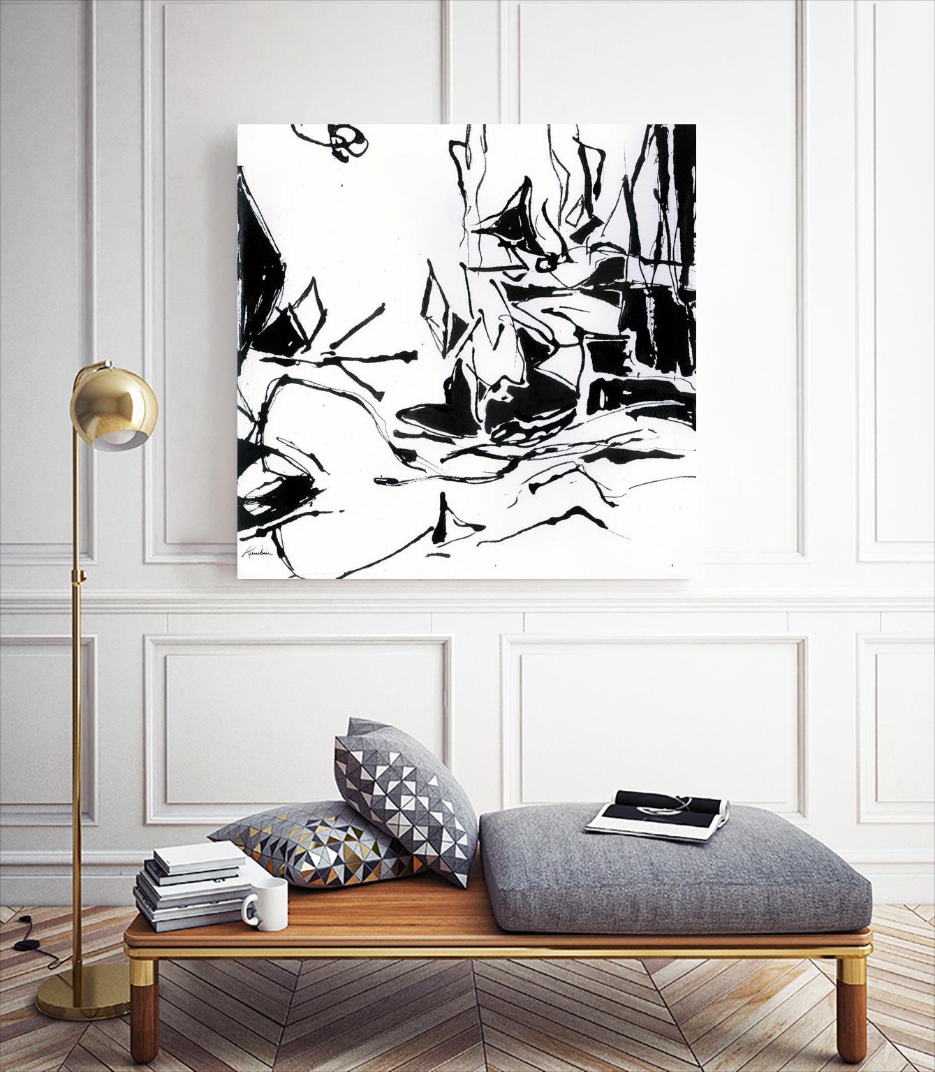 Black 6 by Diane Lambin on GIANT ART - white abstract