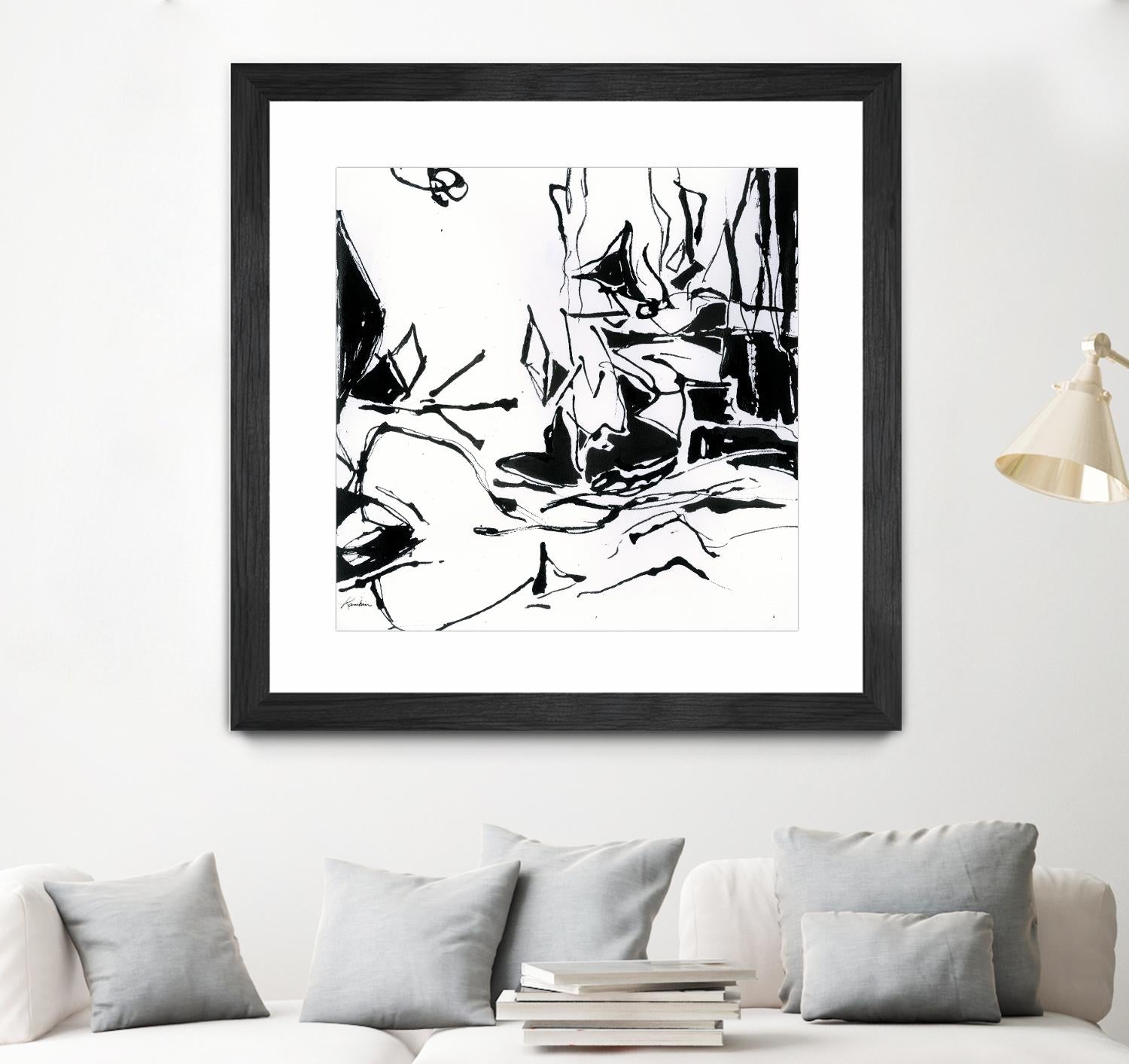 Black 6 by Diane Lambin on GIANT ART - white abstract