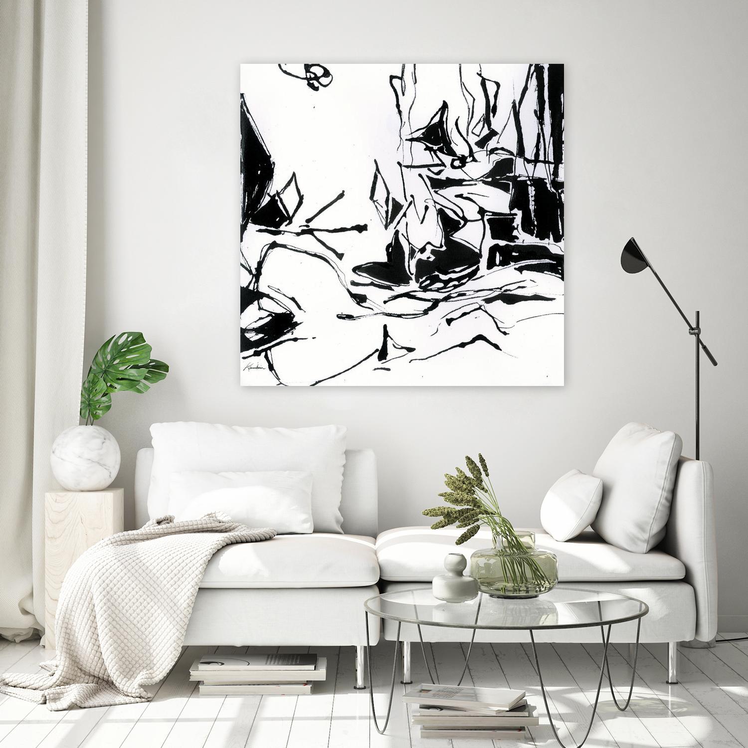 Black 6 by Diane Lambin on GIANT ART - white abstract