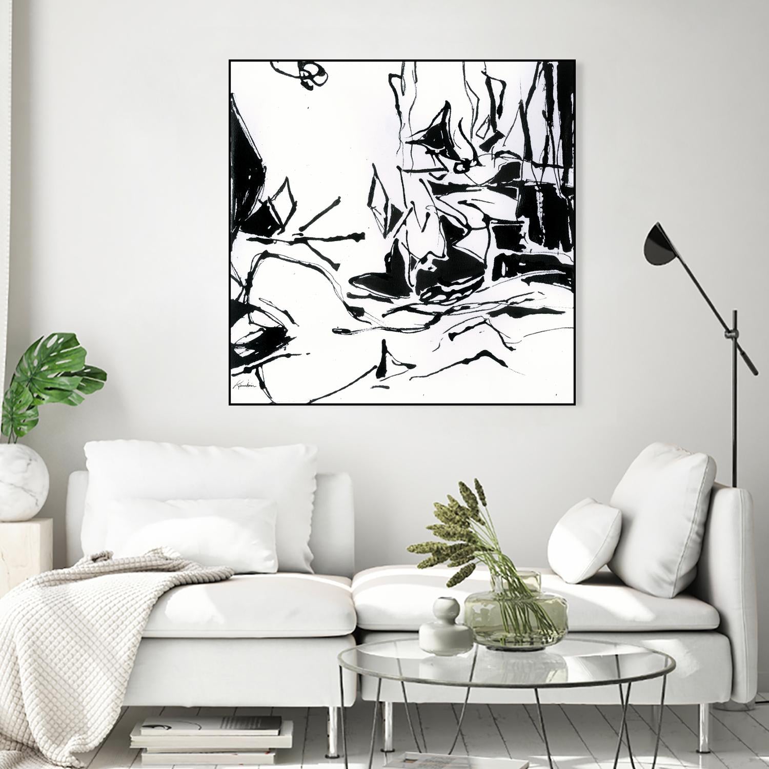Black 6 by Diane Lambin on GIANT ART - white abstract