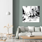 Black 6 by Diane Lambin on GIANT ART - white abstract