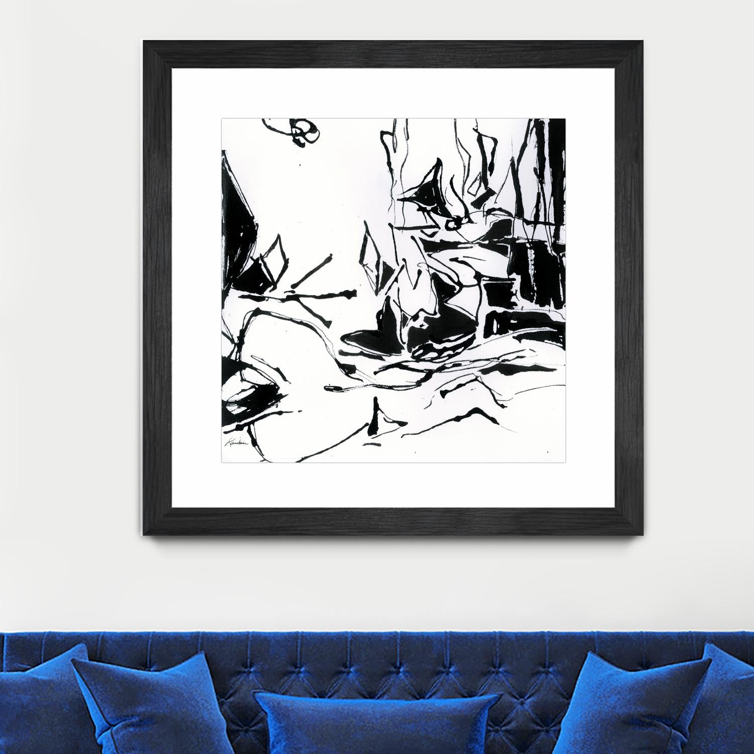 Black 6 by Diane Lambin on GIANT ART - white abstract