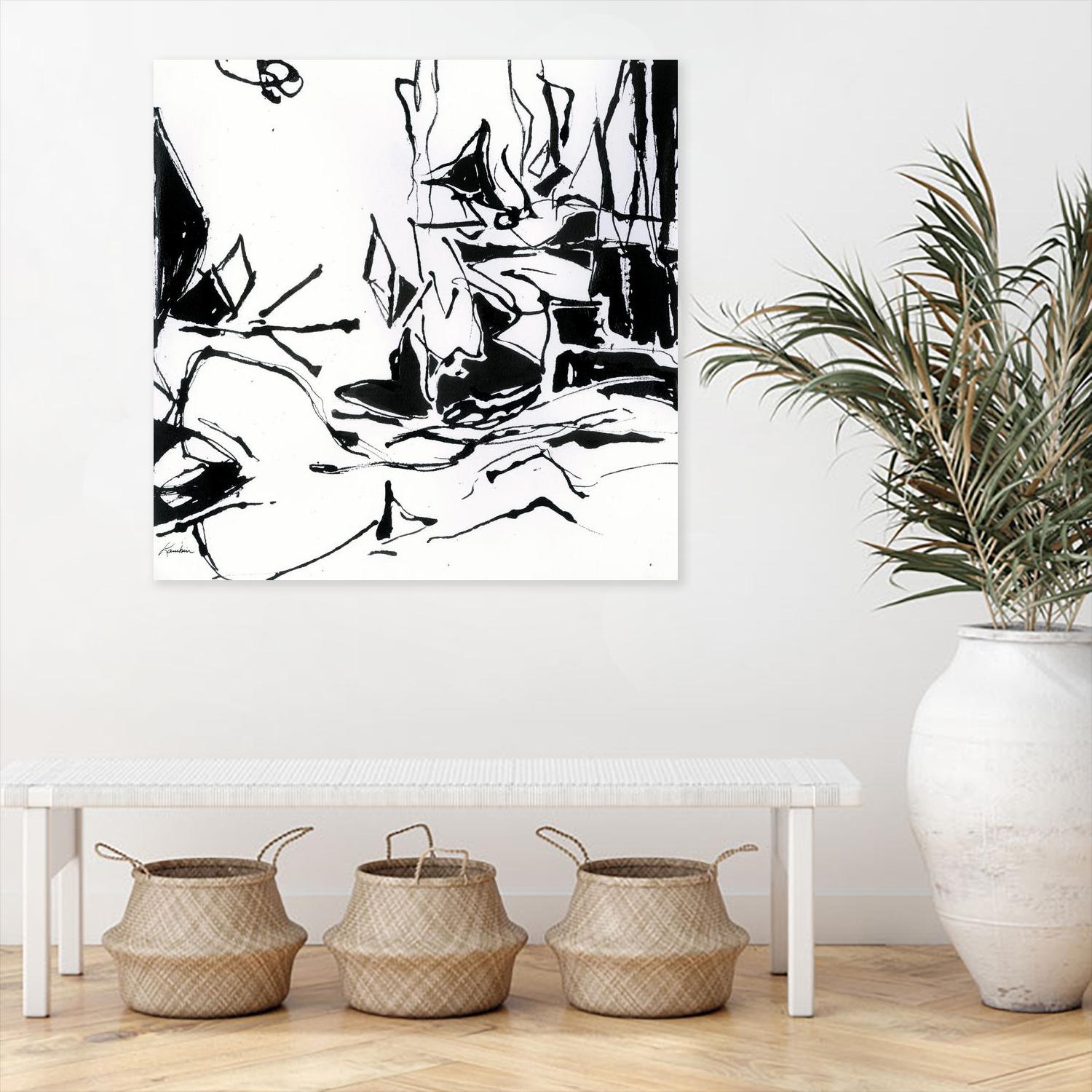 Black 6 by Diane Lambin on GIANT ART - white abstract