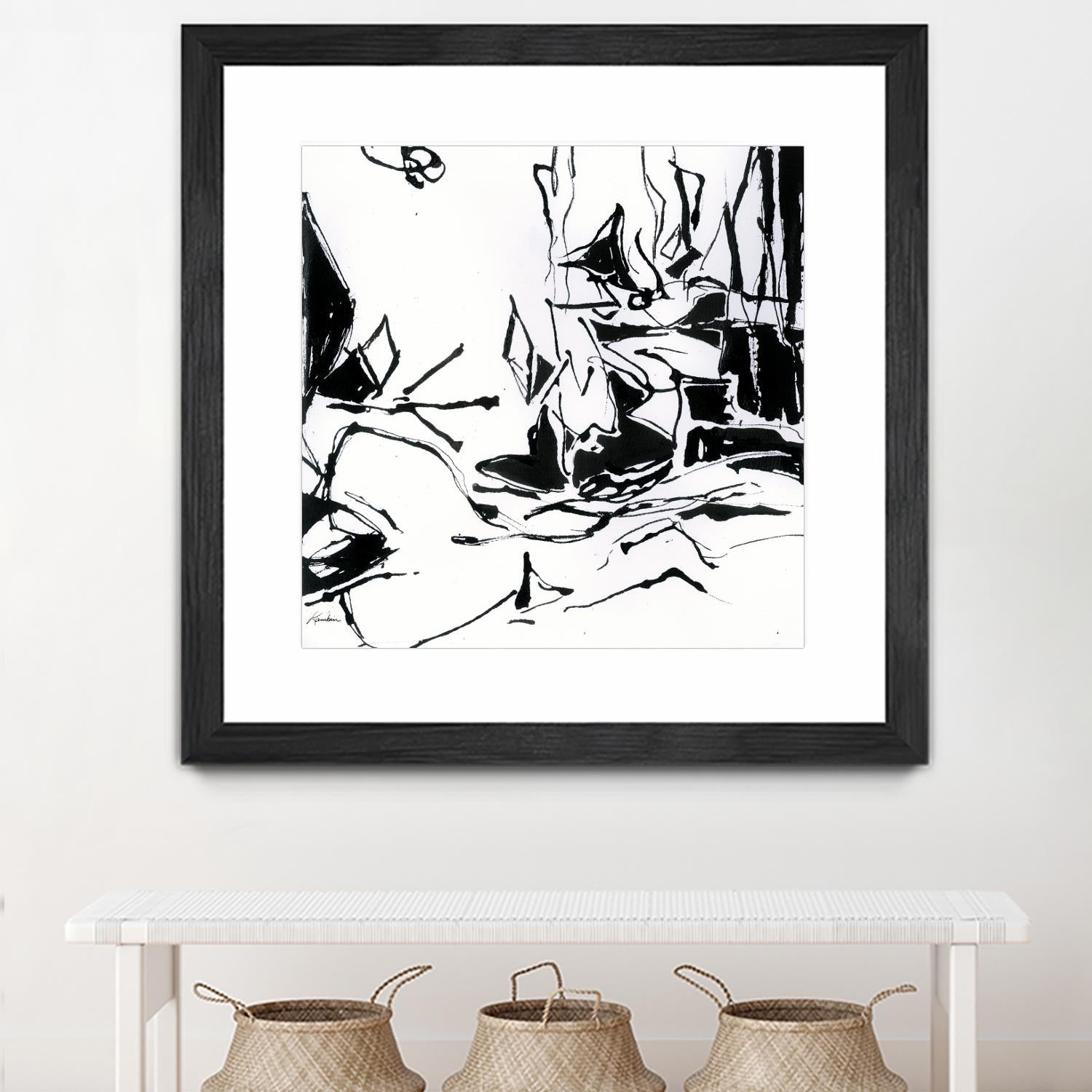 Black 6 by Diane Lambin on GIANT ART - white abstract