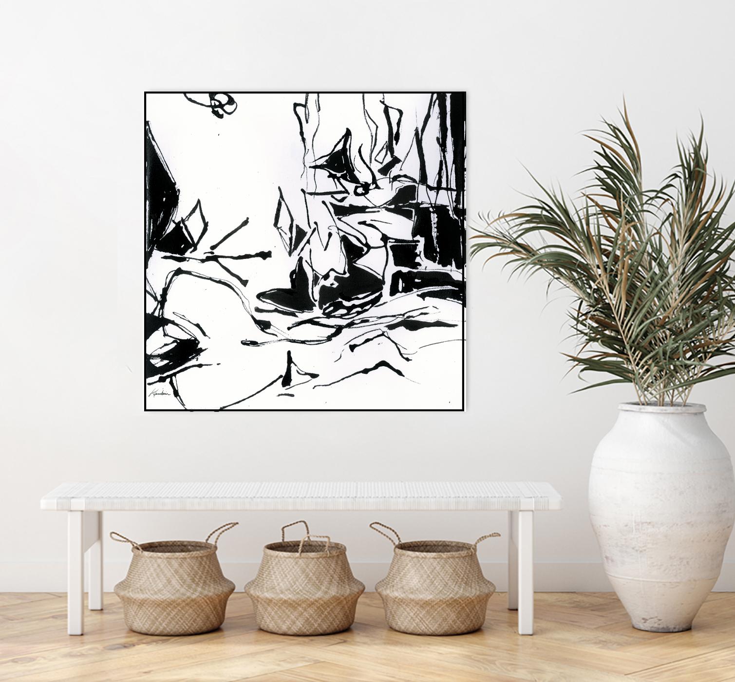 Black 6 by Diane Lambin on GIANT ART - white abstract