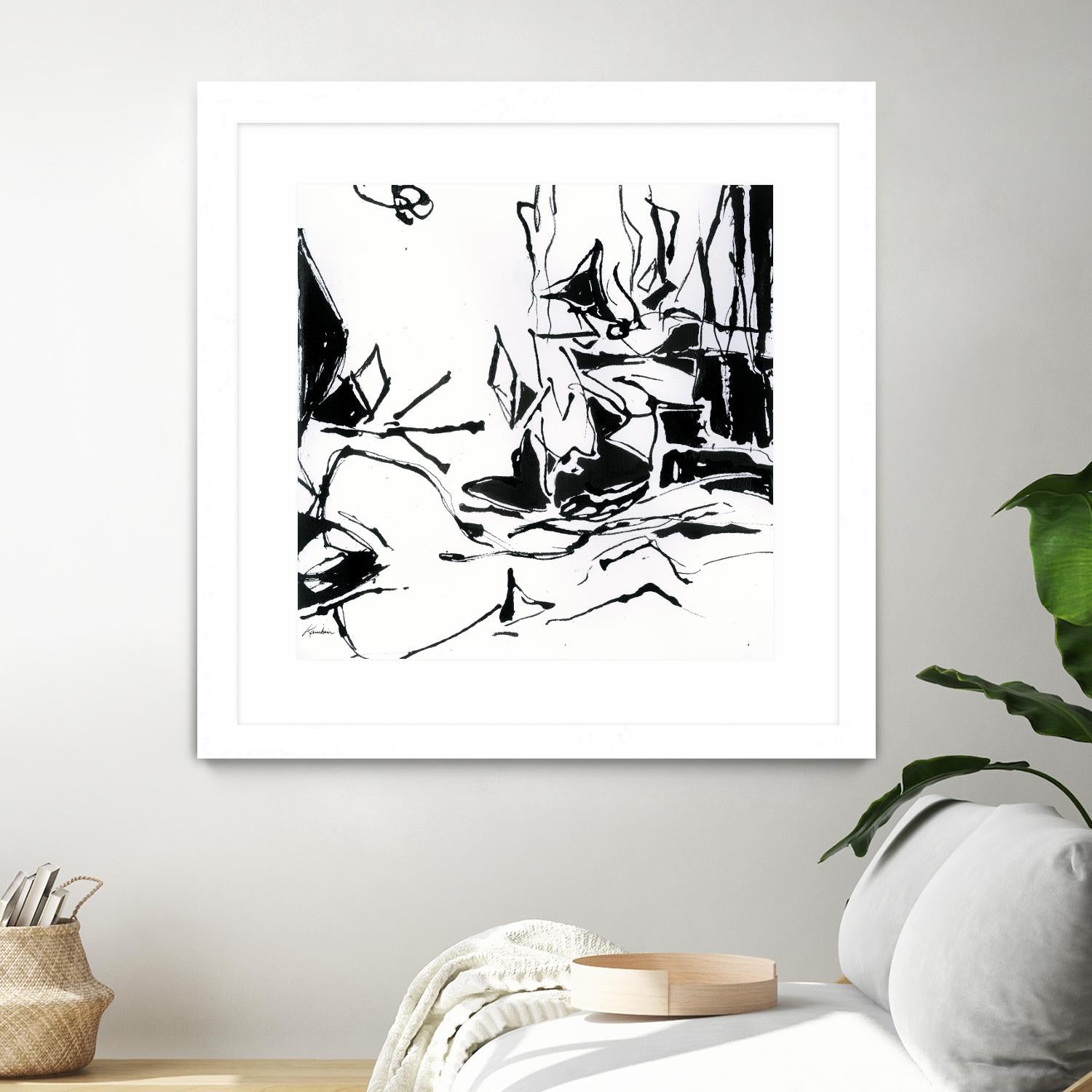 Black 6 by Diane Lambin on GIANT ART - white abstract