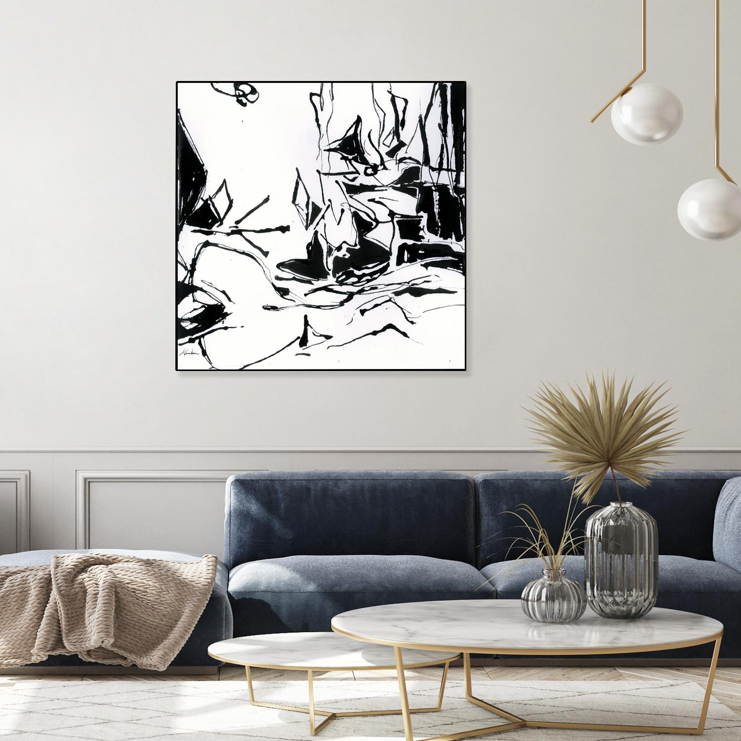 Black 6 by Diane Lambin on GIANT ART - white abstract