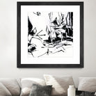 Black 6 by Diane Lambin on GIANT ART - white abstract