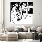 Black 7 by Diane Lambin on GIANT ART - white abstract