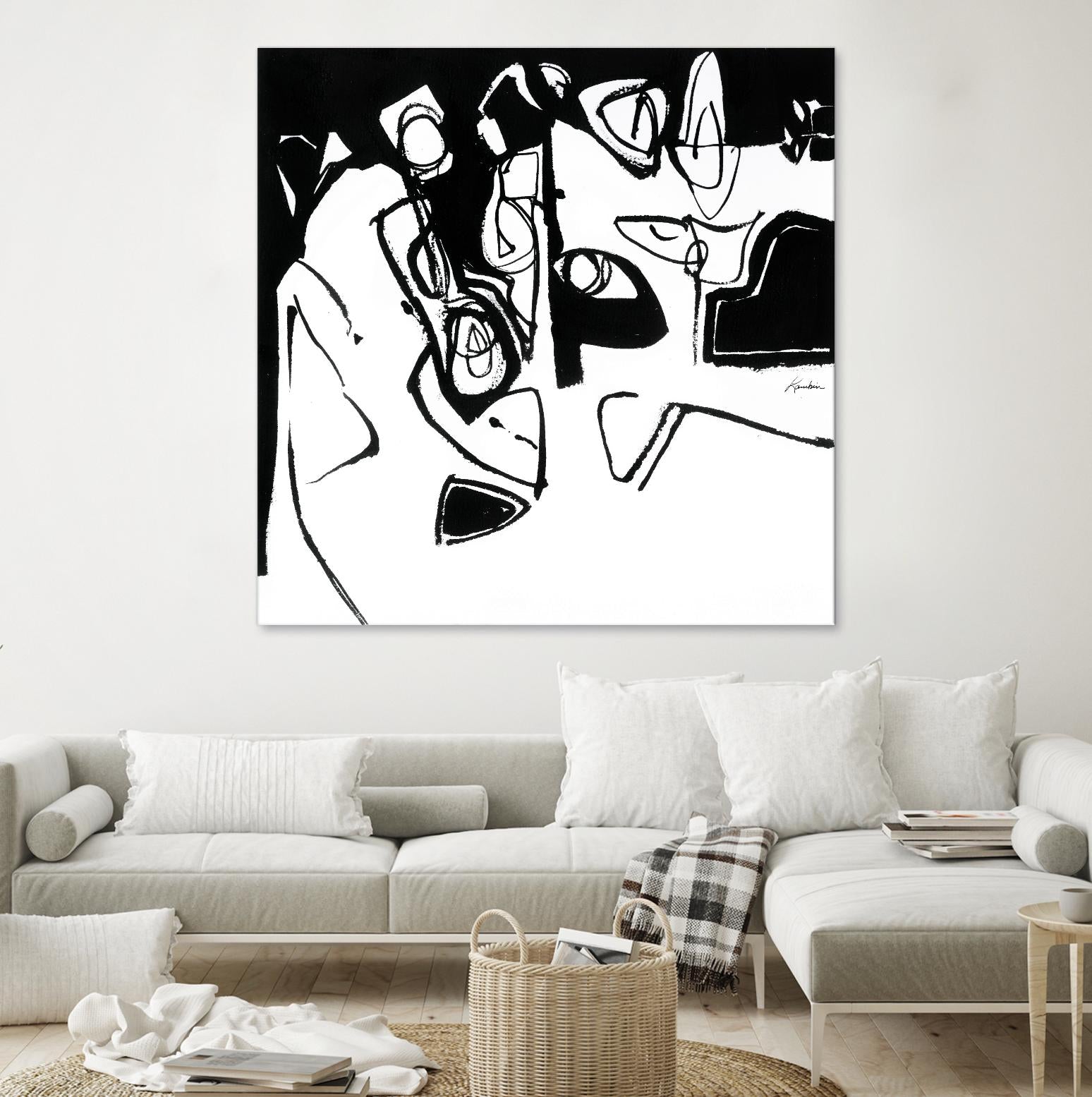 Black 7 by Diane Lambin on GIANT ART - white abstract