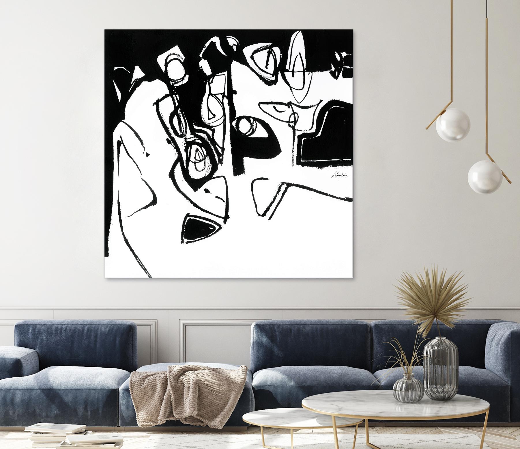 Black 7 by Diane Lambin on GIANT ART - white abstract