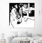 Black 7 by Diane Lambin on GIANT ART - white abstract