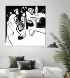 Black 7 by Diane Lambin on GIANT ART - white abstract