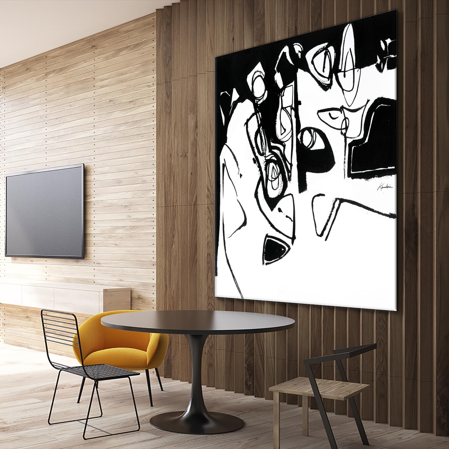 Black 7 by Diane Lambin on GIANT ART - white abstract