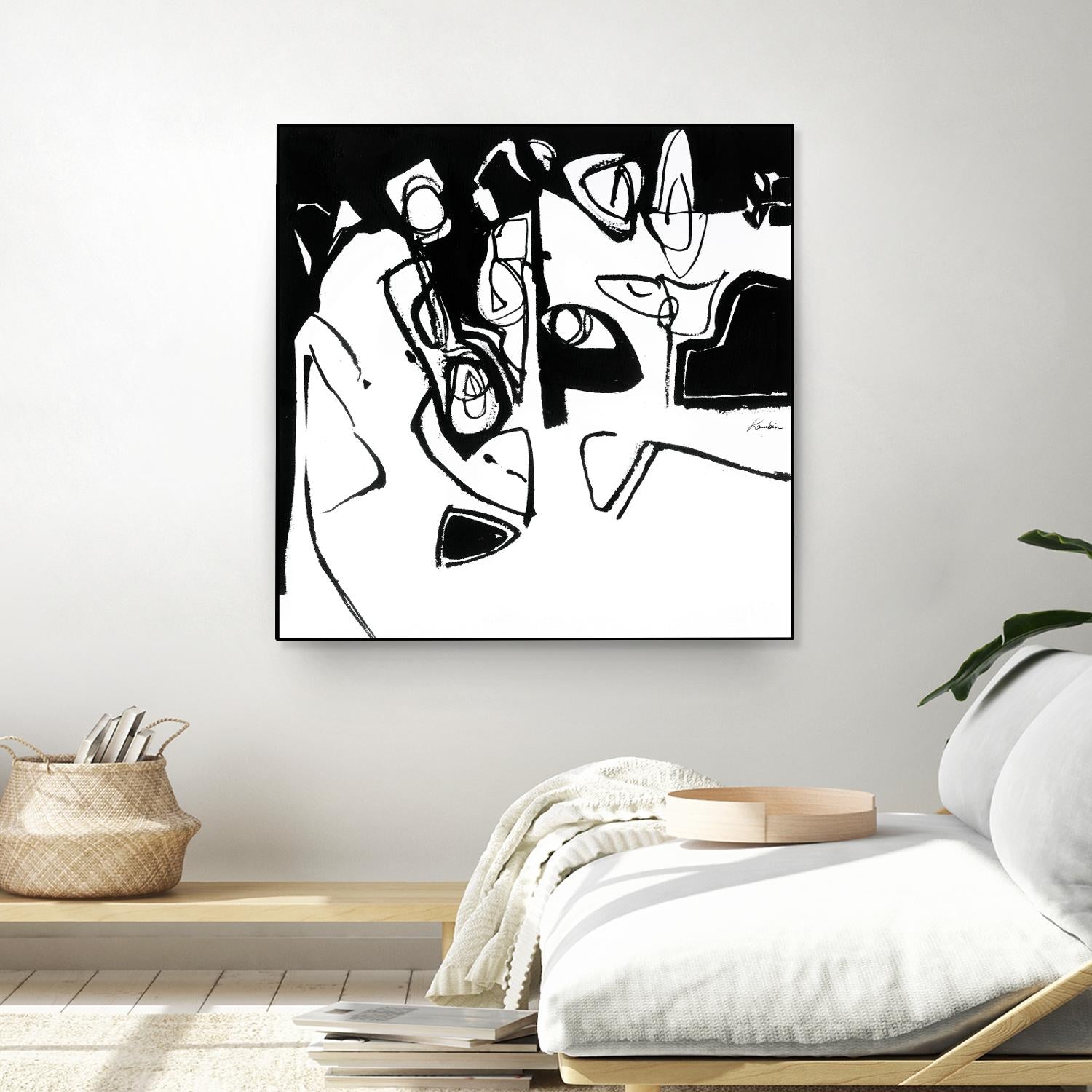 Black 7 by Diane Lambin on GIANT ART - white abstract