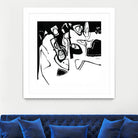 Black 7 by Diane Lambin on GIANT ART - white abstract