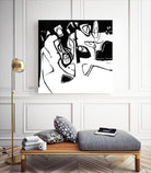 Black 7 by Diane Lambin on GIANT ART - white abstract canadian artists