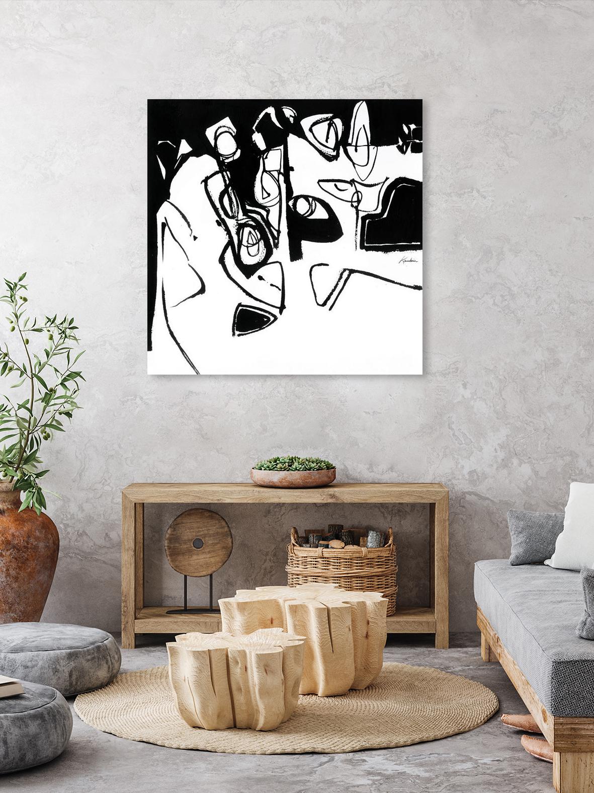 Black 7 by Diane Lambin on GIANT ART - white abstract canadian artists