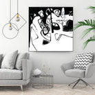 Black 7 by Diane Lambin on GIANT ART - white abstract