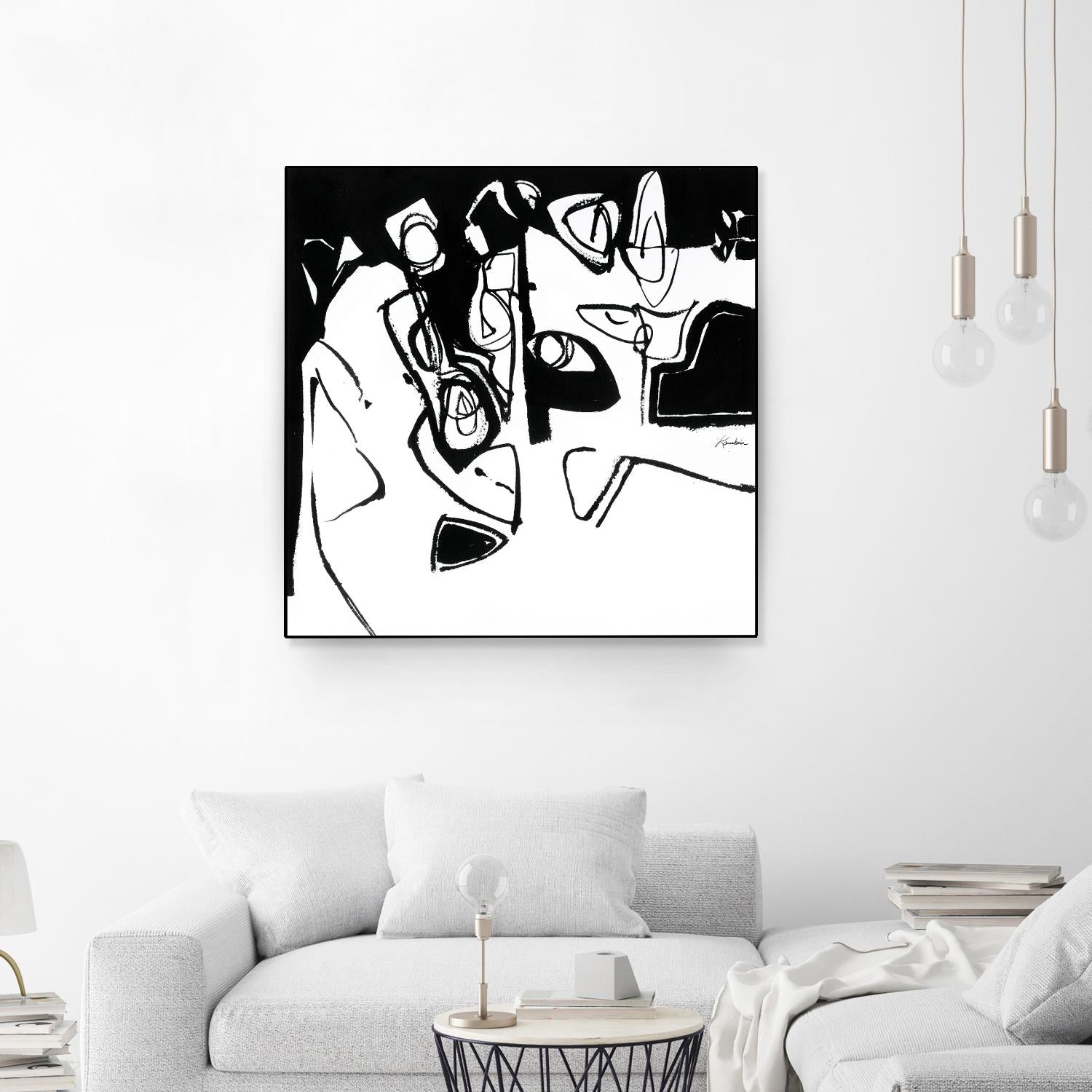 Black 7 by Diane Lambin on GIANT ART - white abstract