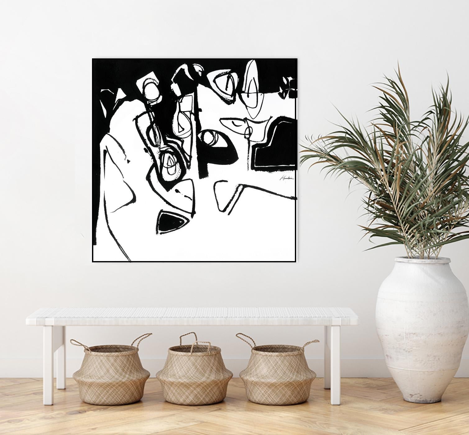 Black 7 by Diane Lambin on GIANT ART - white abstract