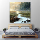 Un matin à Salzbourg by Yvon Lemieux on GIANT ART - green landscape