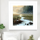 Un matin à Salzbourg by Yvon Lemieux on GIANT ART - green landscape