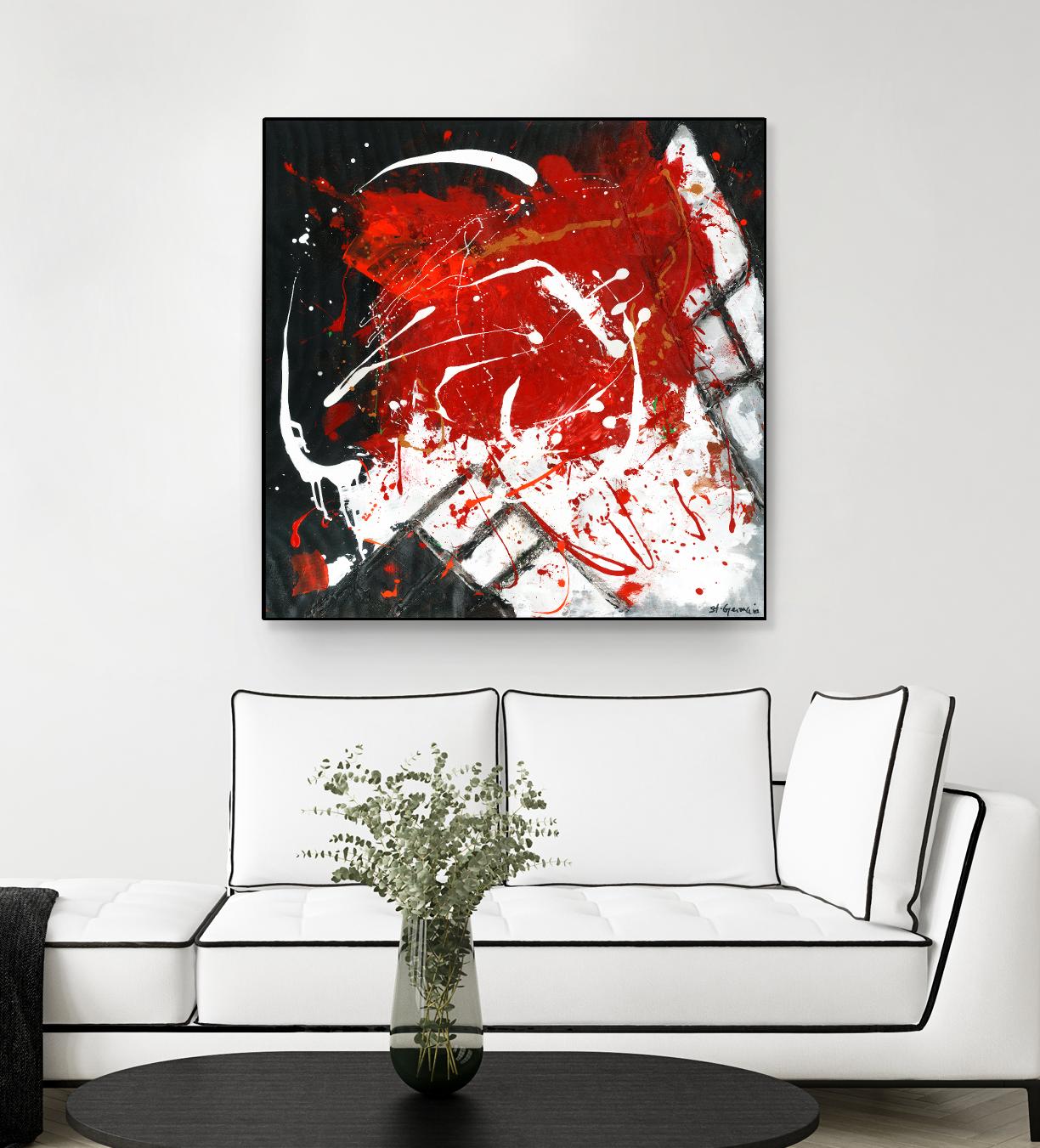 L'univers en couleur by Carole St-Germain on GIANT ART - black abstract