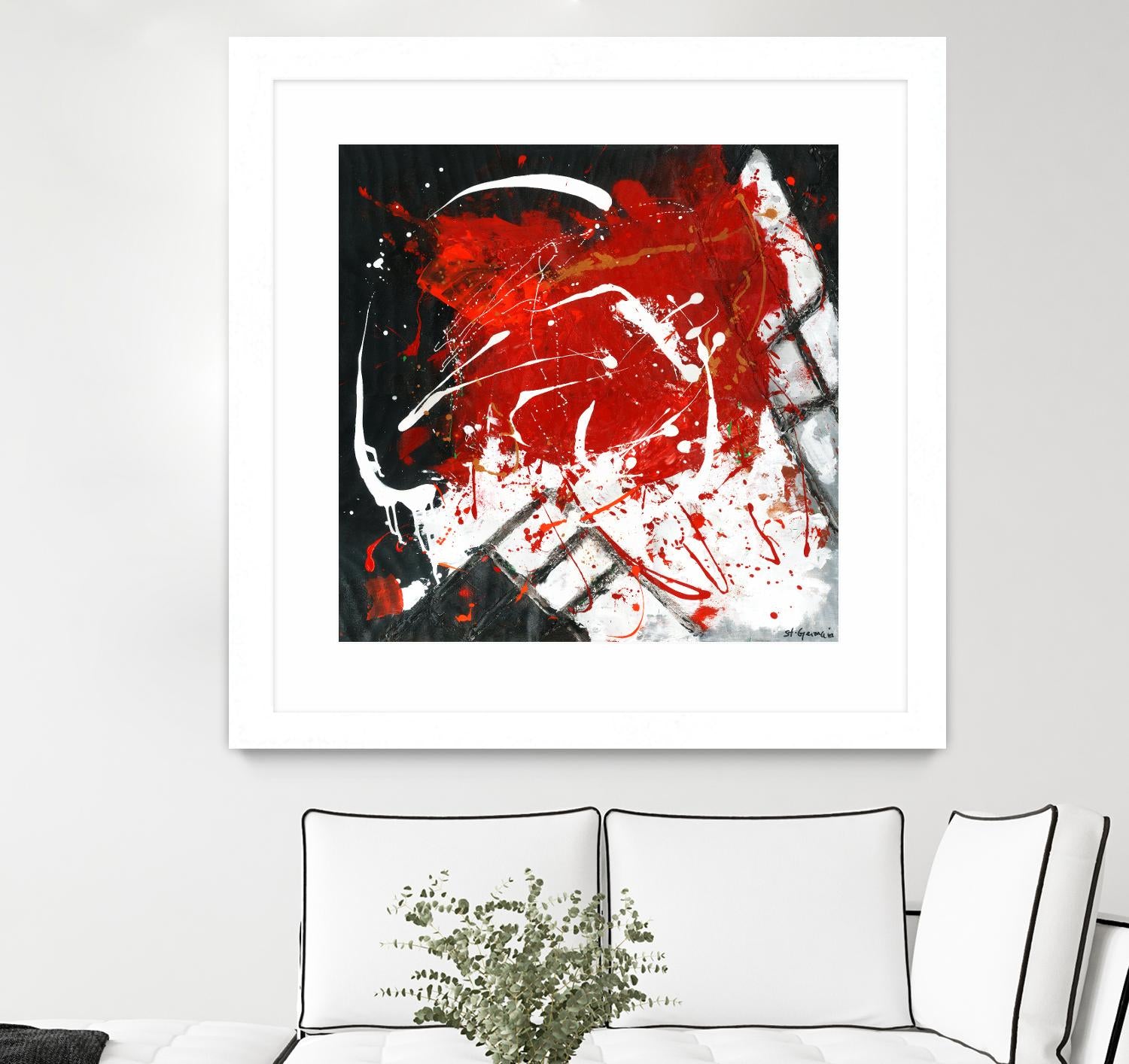 L'univers en couleur by Carole St-Germain on GIANT ART - black abstract