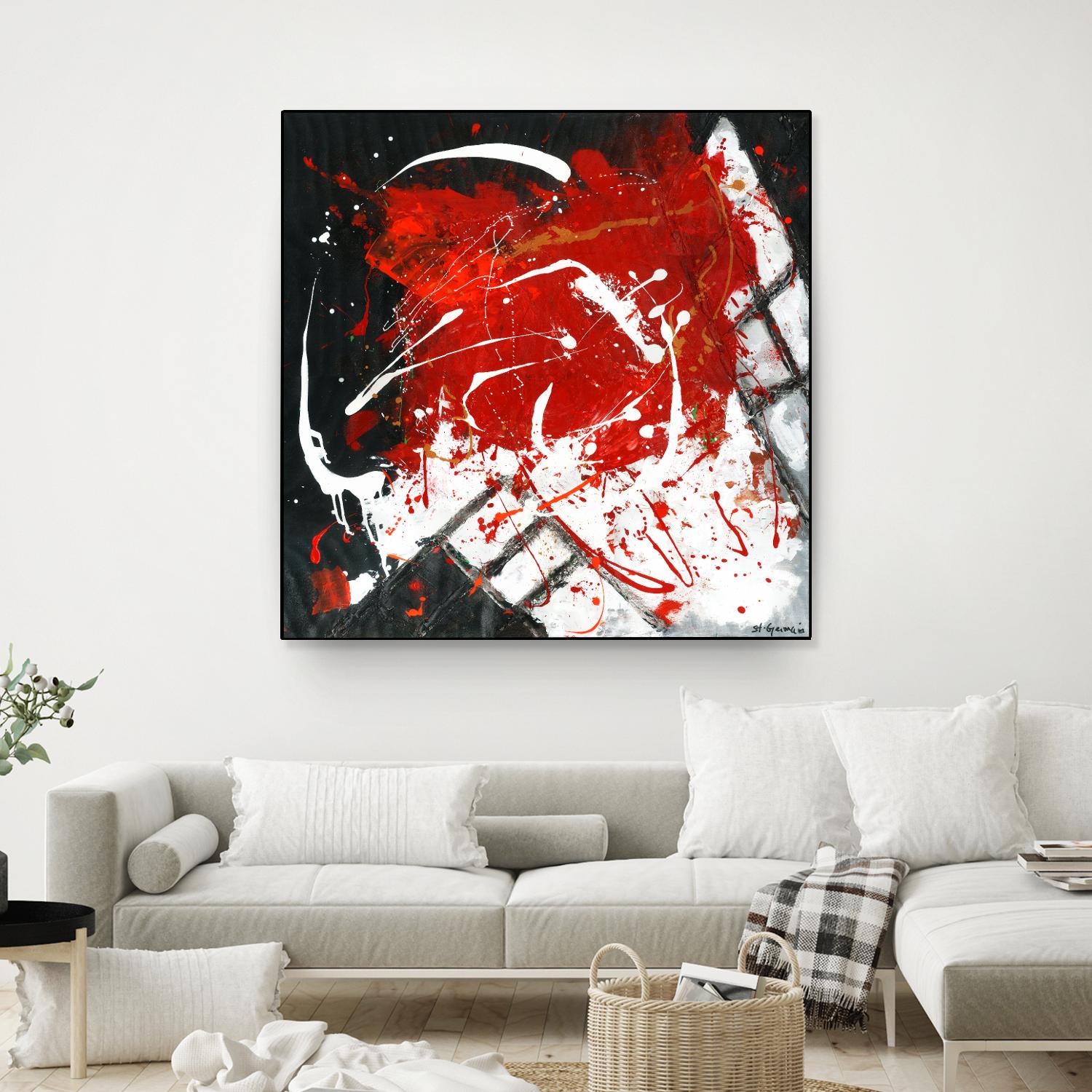 L'univers en couleur by Carole St-Germain on GIANT ART - black abstract