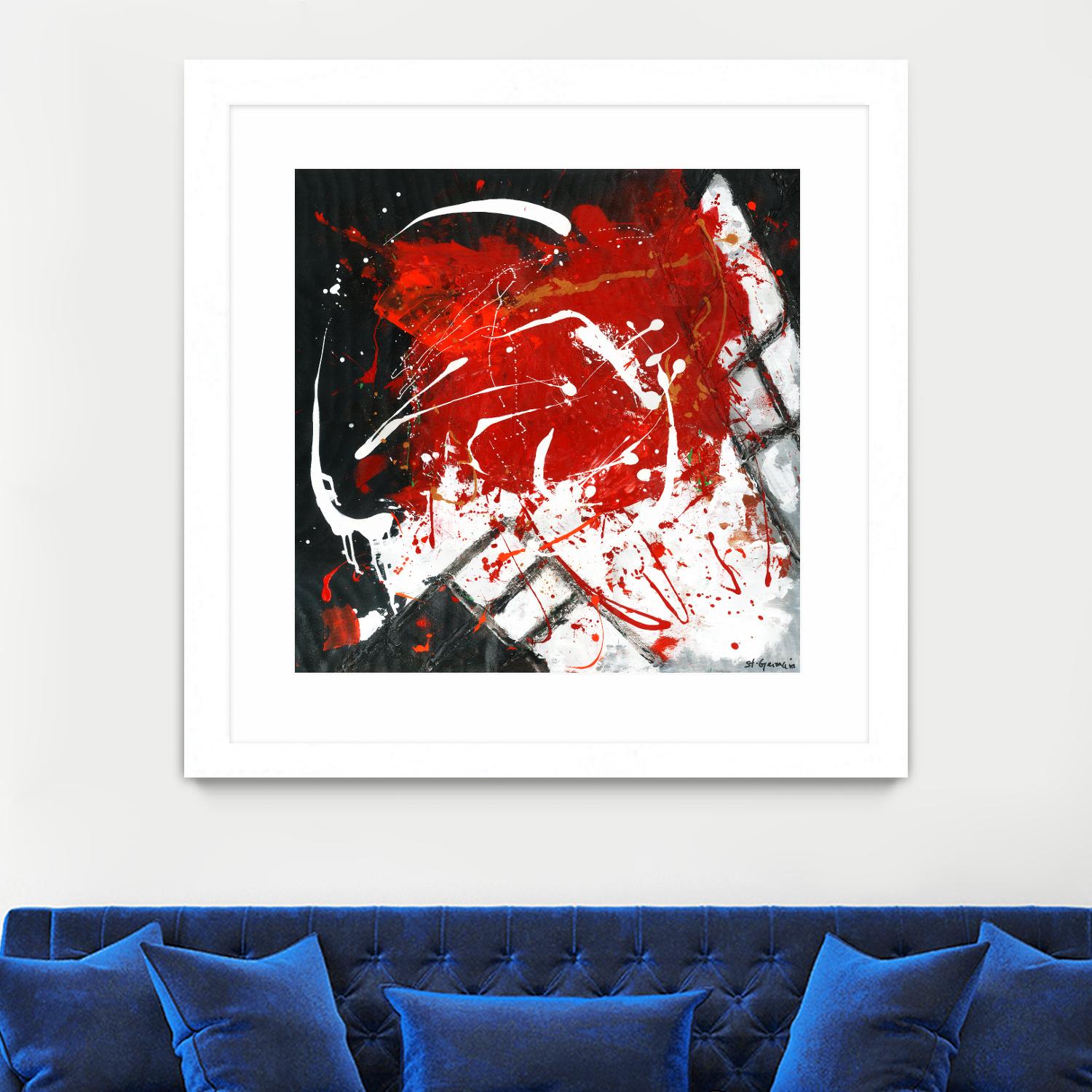 L'univers en couleur by Carole St-Germain on GIANT ART - black abstract