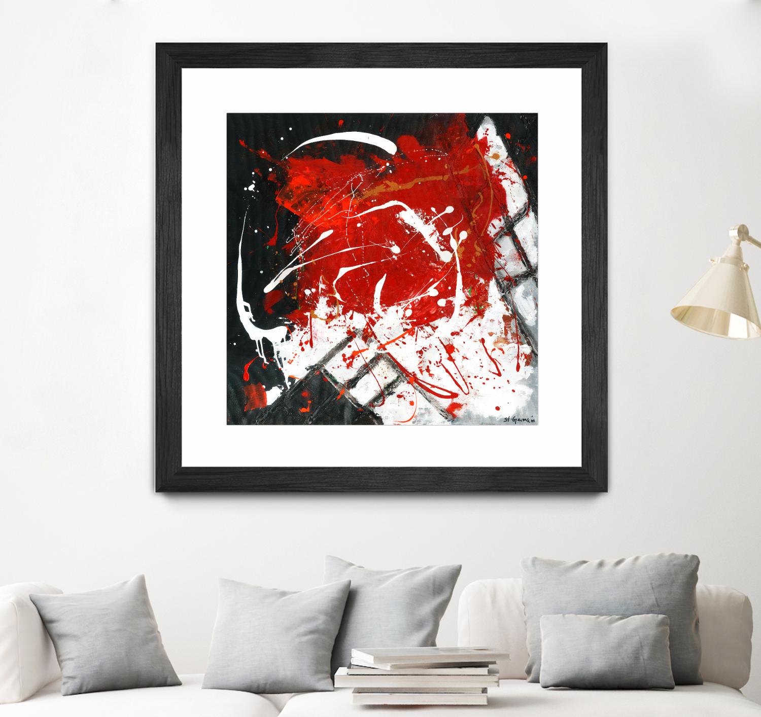 L'univers en couleur by Carole St-Germain on GIANT ART - black abstract