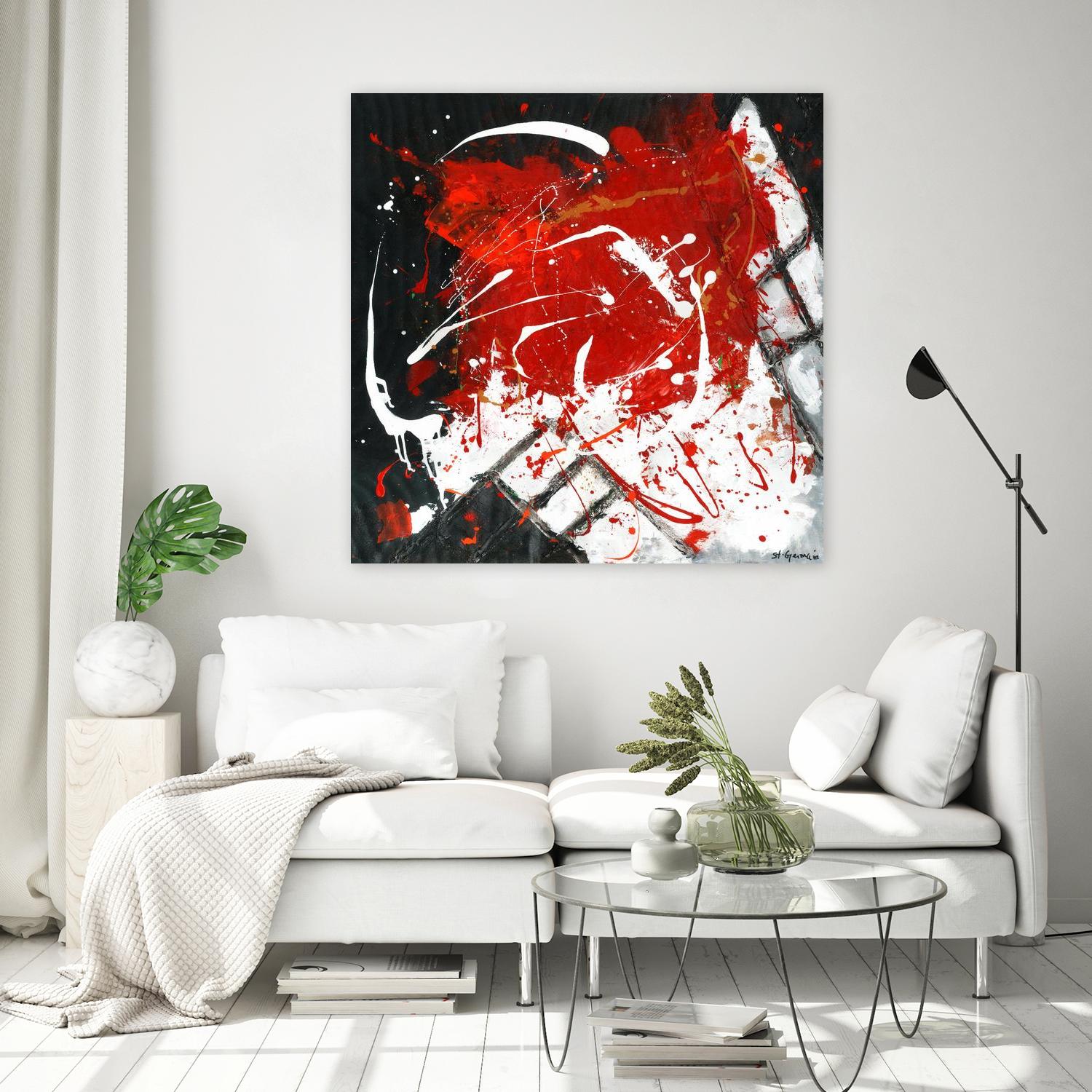 L'univers en couleur by Carole St-Germain on GIANT ART - black abstract