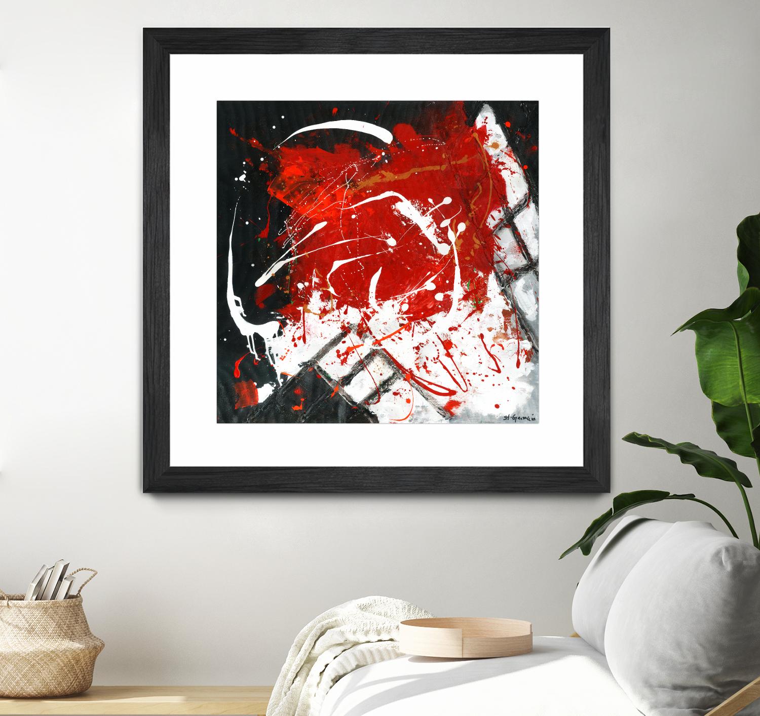 L'univers en couleur by Carole St-Germain on GIANT ART - black abstract