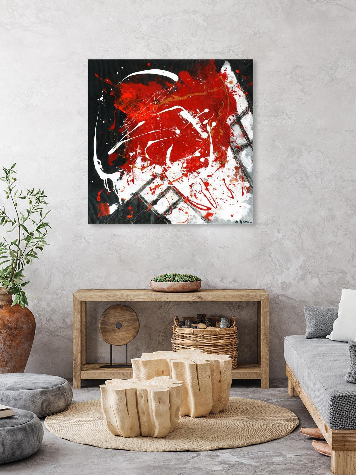 L'univers en couleur by Carole St-Germain on GIANT ART - black abstract