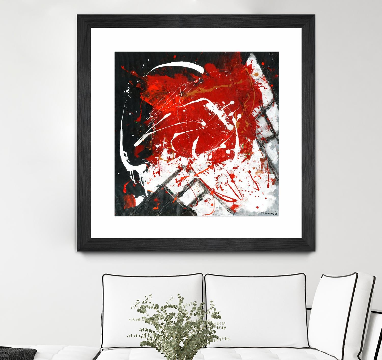 L'univers en couleur by Carole St-Germain on GIANT ART - black abstract