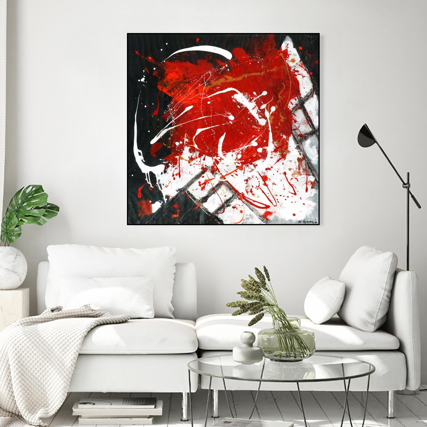 L'univers en couleur by Carole St-Germain on GIANT ART - black abstract