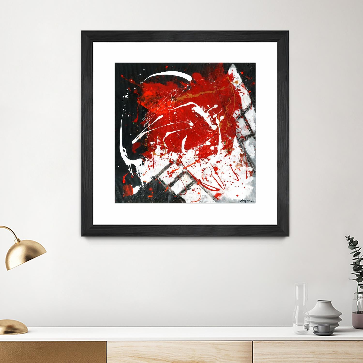 L'univers en couleur by Carole St-Germain on GIANT ART - black abstract