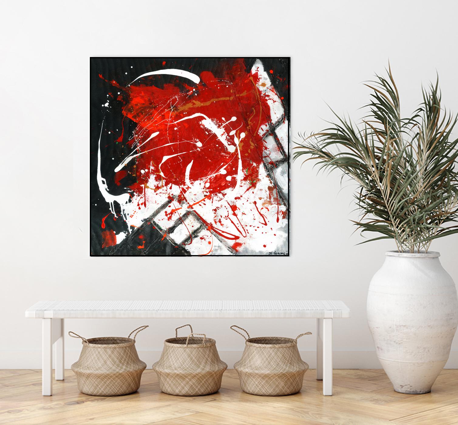 L'univers en couleur by Carole St-Germain on GIANT ART - black abstract