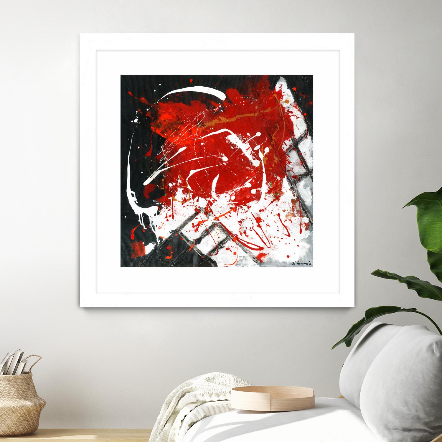 L'univers en couleur by Carole St-Germain on GIANT ART - black abstract