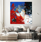 Les traces à suivre by Carole St-Germain on GIANT ART - blue abstract