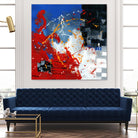 Les traces à suivre by Carole St-Germain on GIANT ART - blue abstract