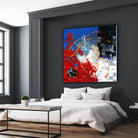 Les traces à suivre by Carole St-Germain on GIANT ART - blue abstract