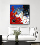 Les traces à suivre by Carole St-Germain on GIANT ART - blue abstract